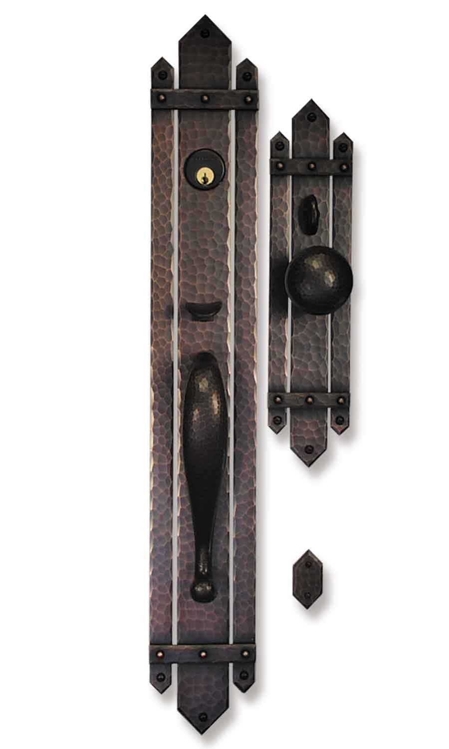 Arts and Crafts Entry Hardware | Craftsman Door Entry Set | Mission Style Door Hardware