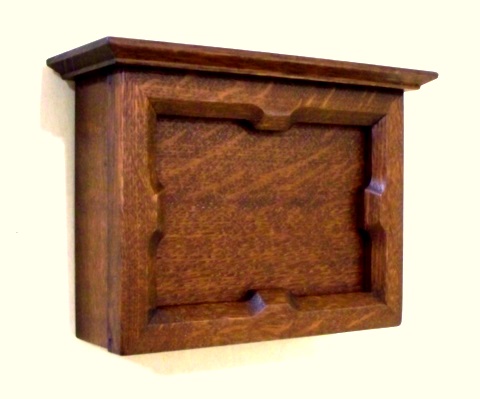 hand crafted arts and crafts style quarter sawn oak door chime