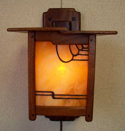 Arts and Crafts, Greene and Greene Style Wall Sconce and Home Lighting.