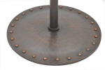 paper towel holder hand crafted from hand hammered copper by craftsmen hardware company, ltd