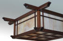 Arts and Crafts, Praire Style Ceiling Light Fixture