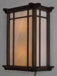 Arts and Crafts, Prairie style wall Sconce