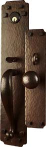Arts and Crafts Entry Hardware | Craftsman Syle Door Hardware | Mission Style Entry Door Hardware | Greene and Greene Door Hardware