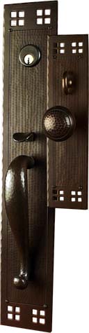 Arts and Crafts Entry Door Hardware | Craftsman Door Hardware | Mission Style Entry Set