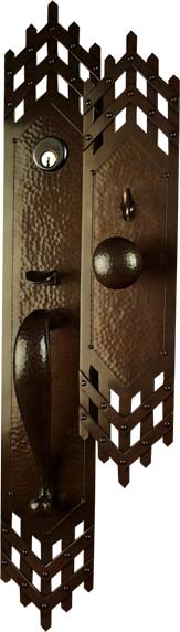 Arts and Crafts, Craftsman Style Exterior Entry Door hardware.