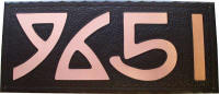 Arts and Crafts House Number Plaque | Craftsman House Numbers | Mission Style House Number Sign