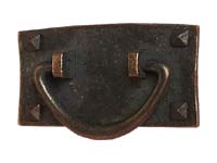 arts and crafts bungalow style cast horizontal pull