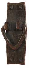 arts and crafts bungalow style cast vertical pull