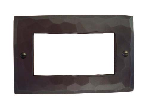 hand hammered copper card holder